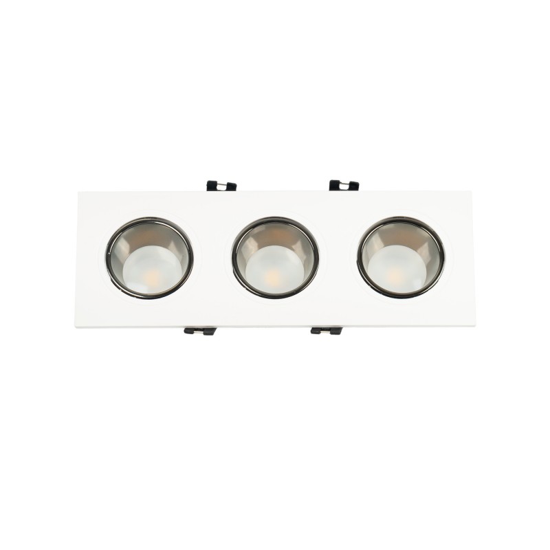 Collerette Downlight Carr E Triple Orientable Gu Mr Faible