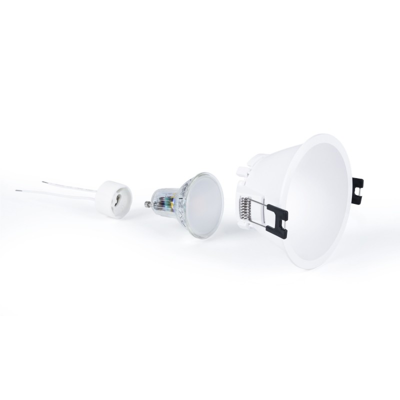 Spot Led Encastrable Blanc Fixe Ampoule Gu W