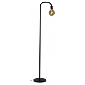 Lampe sur pied noire E27