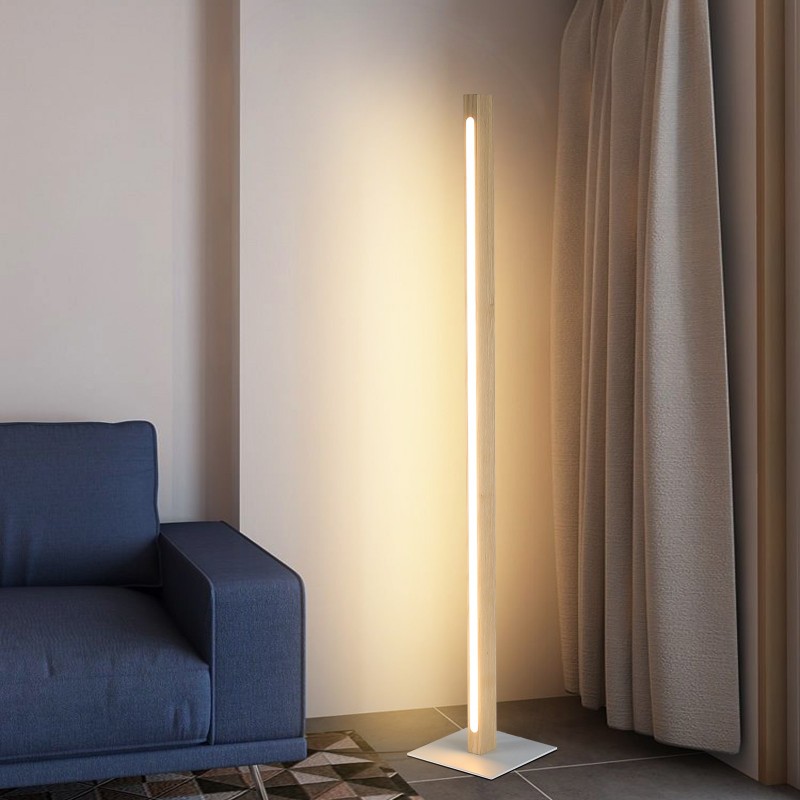 Lampadaire LED Variateur avec Pied Luminaire de Salon H 120 CM