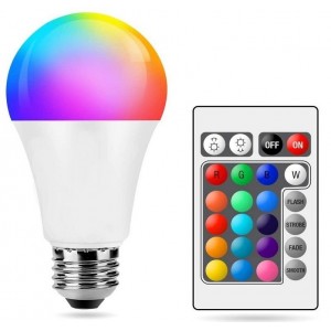 Lampe LED RGB de 16 couleurs avec commande 10W