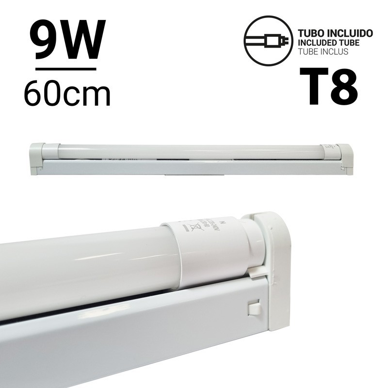 Reglette LED salle de bain 60 cm - avec interrupteur