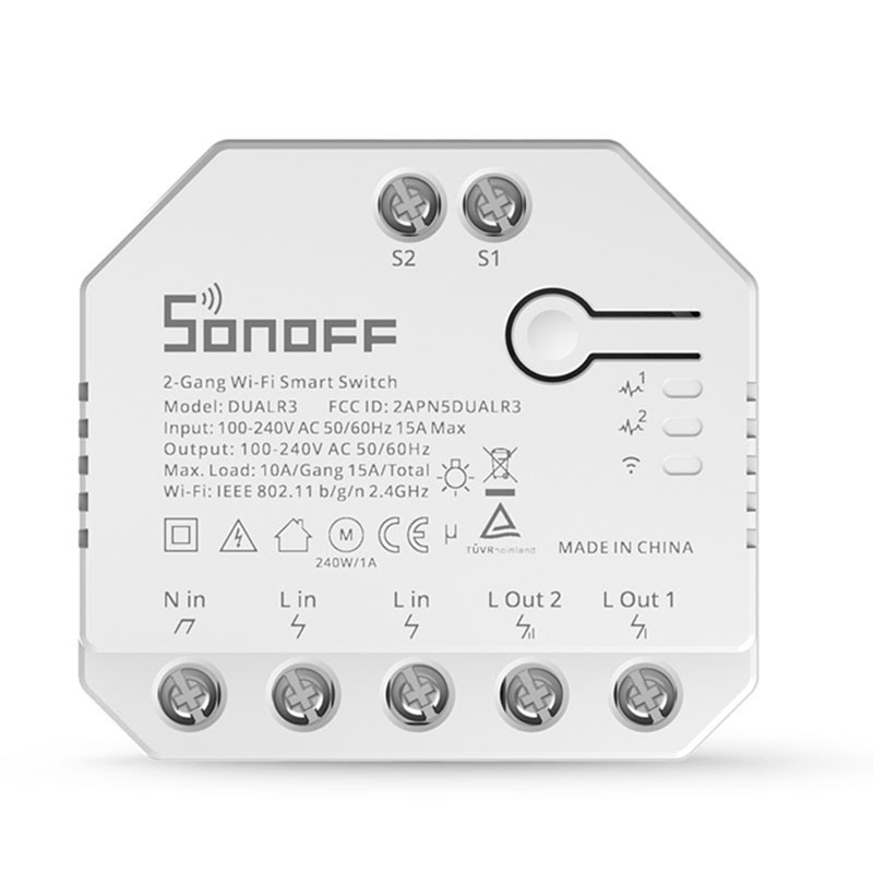 Sonoff - Interrupteur connecté Wifi T3EU2C-TX - Ampoule connectée - LDLC