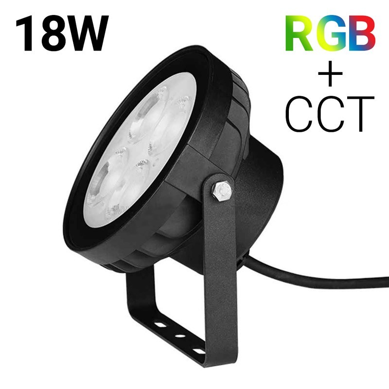 Projecteur spot rgb couleur LED exterieur Lumiere Eclairage Lampe Ampoule  12v IP67 + telecommande