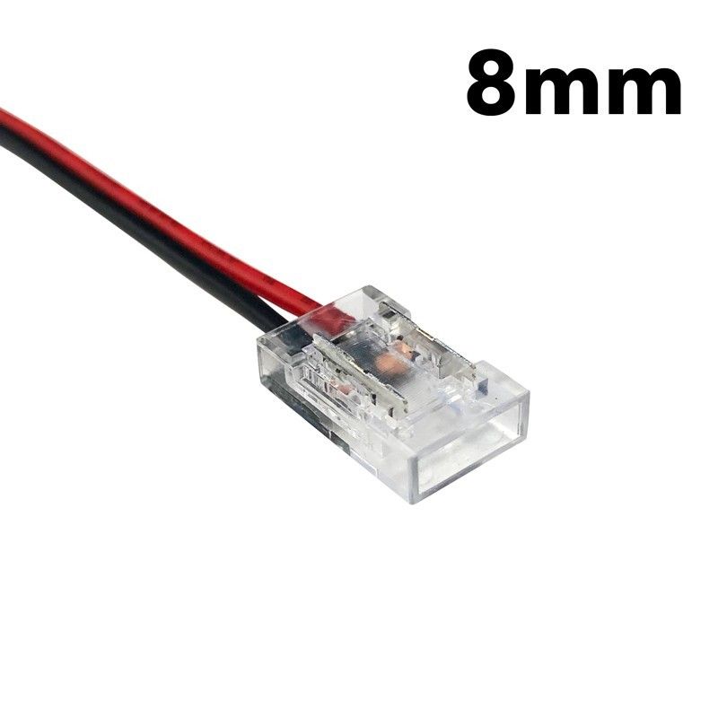 Connecteur joint rigide 90º pour ruban LED COB 230V 8mm