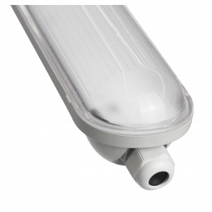 2×120CM Tube Néon LED 36W Plafonnier Néon Tube LED Étanche IP65 Lampe sur  Plafond Anti-Poussière Anti-Corrosion et Anti-Choc Tube Ampoule LED Blanc