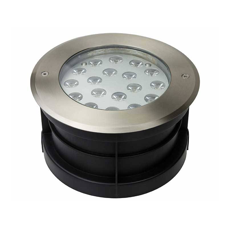 Spot LED Extérieur Encastrable Sol 12V 1W IP68 45° - Blanc Froid