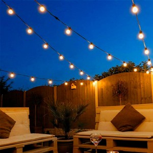 Guirlande lumineuse d'extérieur avec ampoules/ampoules 10 mètres -  éclairage de jardin