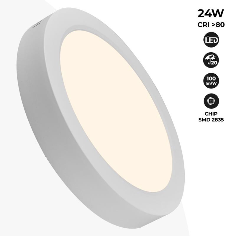 Plafonnier LED saillie 24W