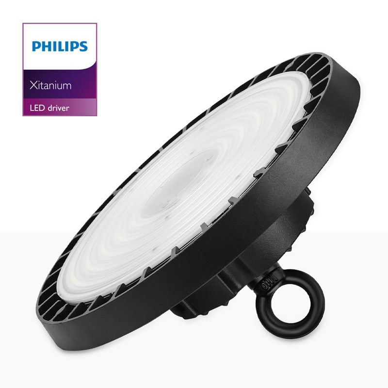 Cloche LED industrielle - Driver PHILIPS - 200W - 160lm/W - Puce PHILIPS -  Dimmable 1-10V - IP65