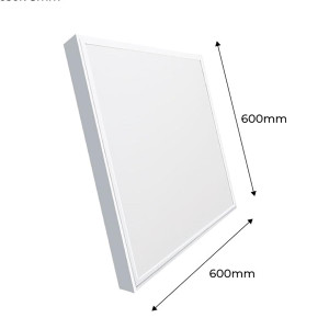 Cadre blanc de montage en saillie pour dalle LED 60*60cm avec vis