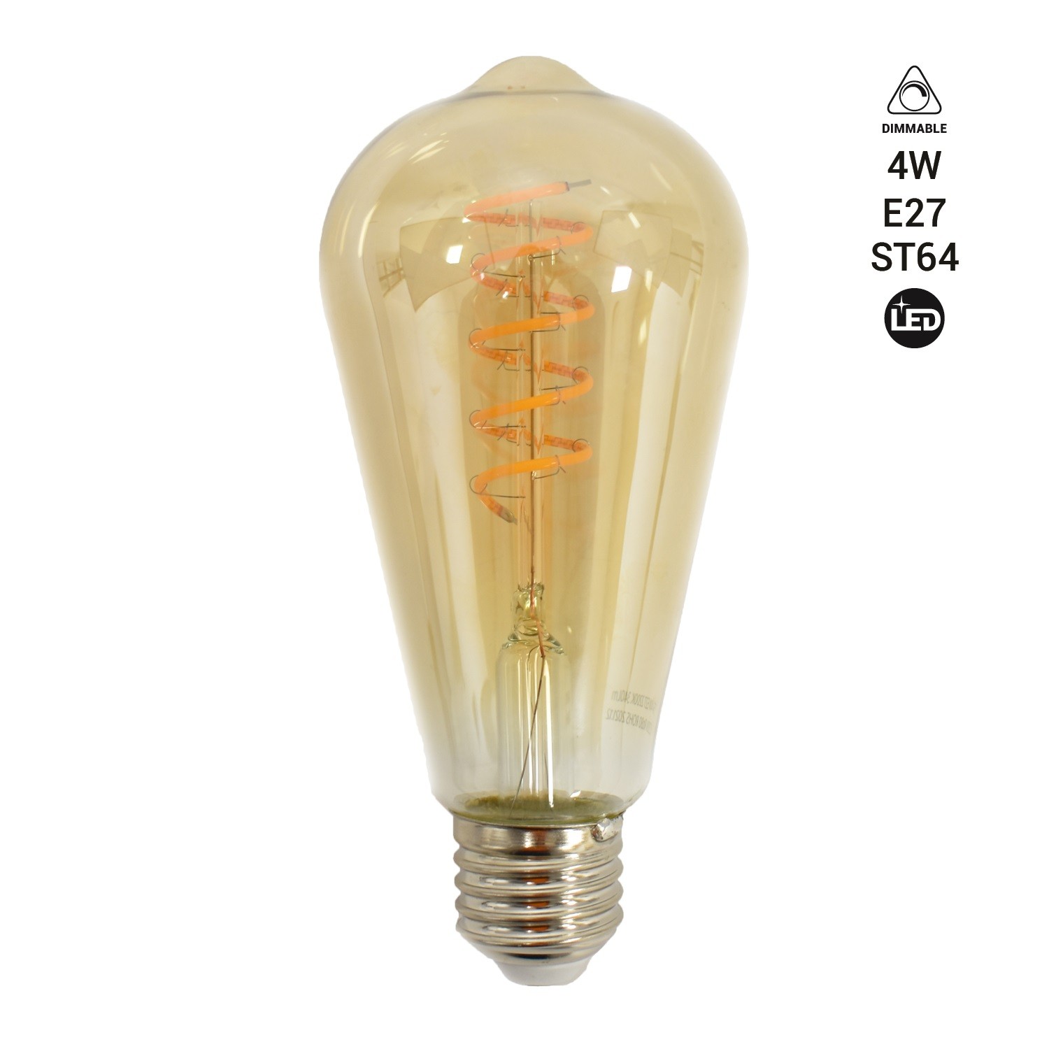 Ampoule LED bulbe douille E27, 4W 230V, blanc chaud à 3,95