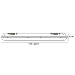 3x Samsung Réglette LED - IP65 - 48W - 140 lm/W - 5 ans de garantie -  Lampesonline