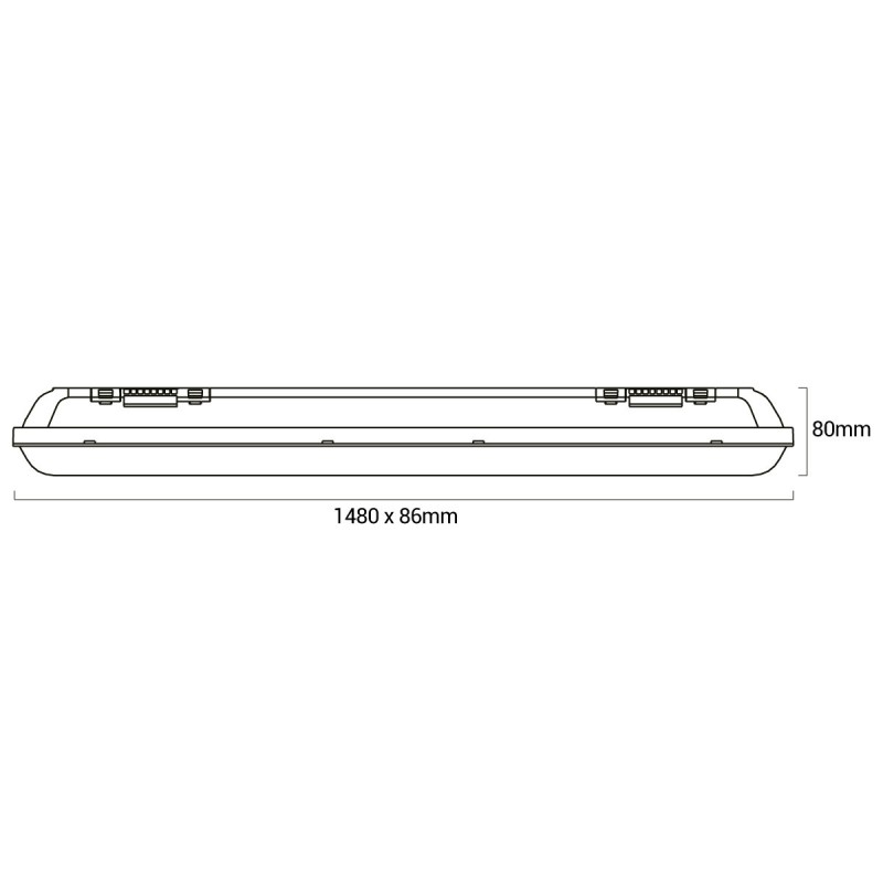 3x Samsung Réglette LED - IP65 - 48W - 140 lm/W - 5 ans de garantie -  Lampesonline