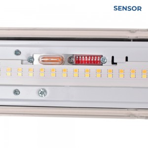 Réglette LED étanche IP65 36W 1m20 4000 lumens, avec detecteur de présence