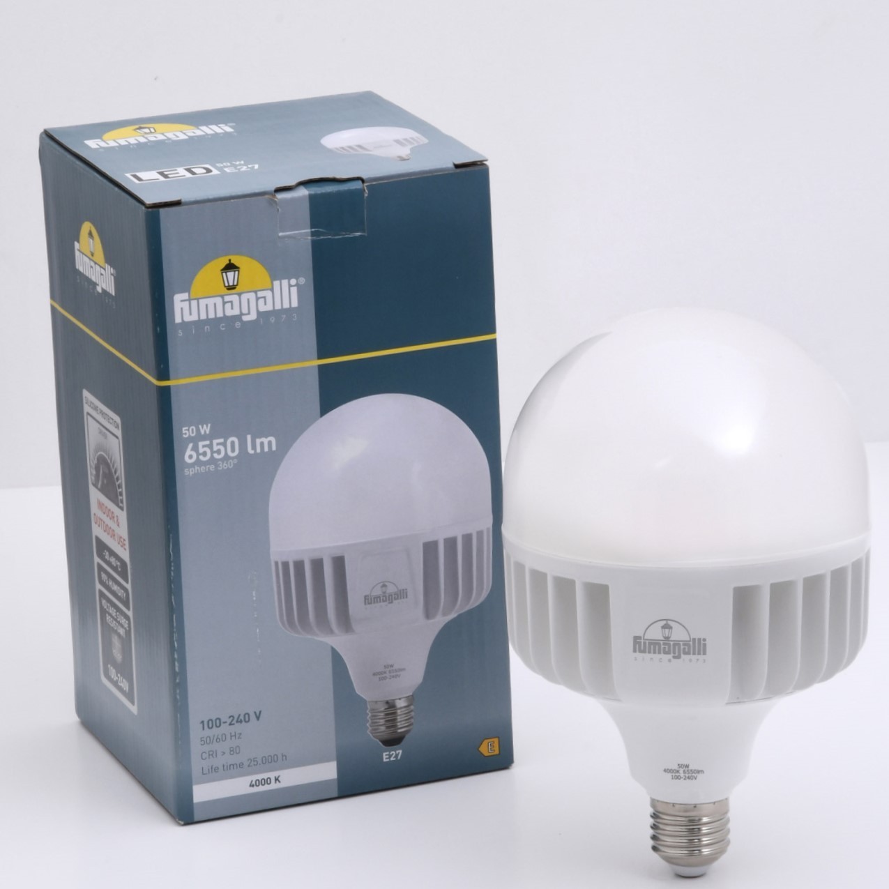 Ampoule LED E27 haute puissance - 50W - CCT - Fumagalli - ø118mm