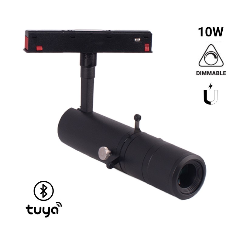 Projecteur faisceau ajustable sur rail magnétique 48V - 10W - 20º-35º - TUYA Bluetooth