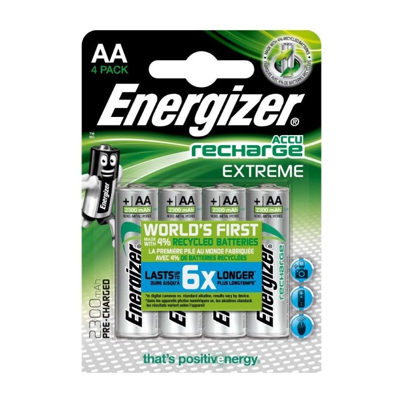 Acheter Pile rechargable Energizer extreme HR6/AA 4 Unités
