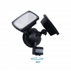 Projecteur LED avec détecteur de mouvement, 4320-30 PLAT 30W Capteur PIR