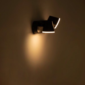 Lampe murale orientable double