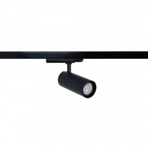 Spot LED sur rail triphasé CCT - Puissance réglable 30-40W - COB - Multiangle 24-60º.