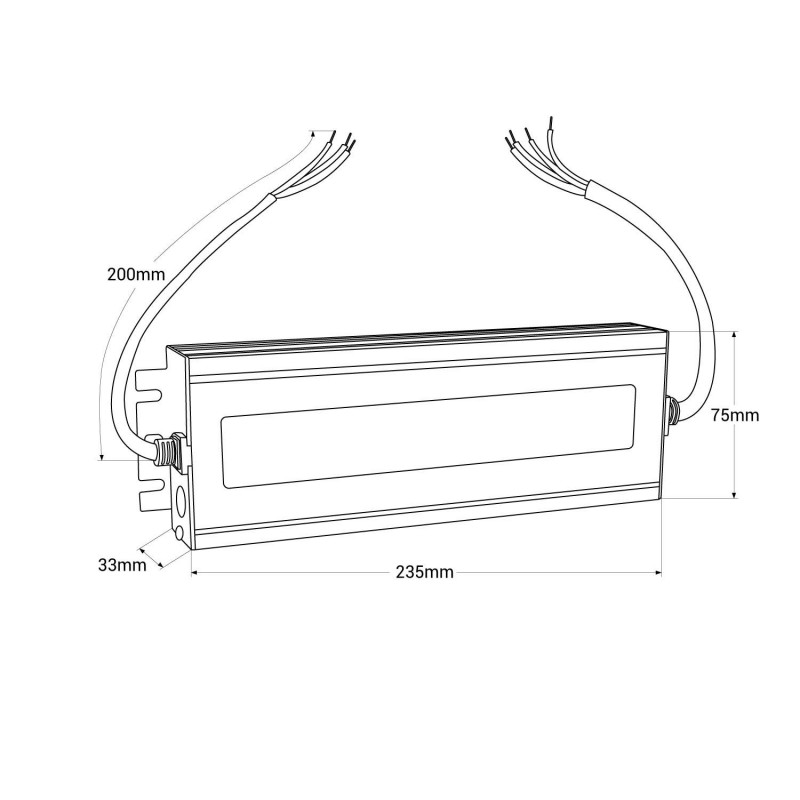 Transformateur 220V 12V 300W, 25A Alimentation LED IP67 Etanche