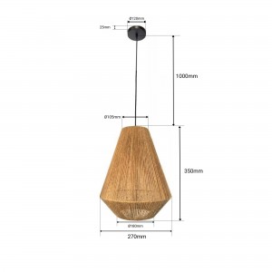 suspension luminaire corde