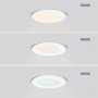 Spot LED plafonier extra plat blanc