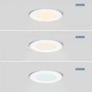 Spot LED plafonier extra plat blanc