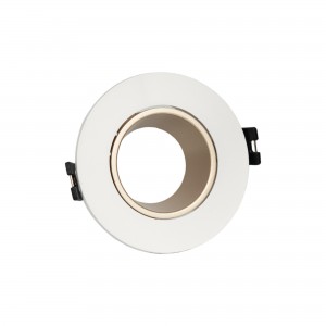 Support de spot encastrable rond + une douille GU10