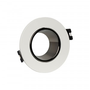 Support de spot encastrable rond + une douille GU10