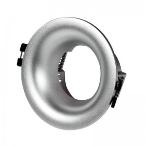 Spot rond LED encastrable argent