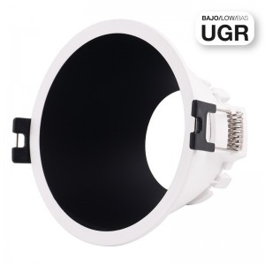 Downlight GU10 blanc intérieur noir