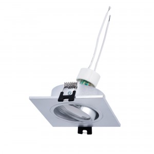 Spot LED + support encastrable + douille GU10