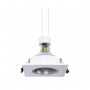 Spot LED + support encastrable + douille GU10 élégant