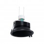 KIT Collerette spot encastrable Ø93mm (noir) + Ampoule GU10 5,4W + Support d'ampoule