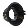 KIT Collerette spot encastrable Ø93mm (noir) + Ampoule GU10 5,4W + Support d'ampoule