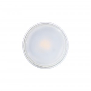 KIT Collerette spot carré 93x93mm (gris/blanc) + Ampoule GU10 5,4W + Douille
