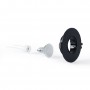 KIT Collerette spot encastrable Ø110mm (noir) + Ampoule GU10 5,4W + Douille | Spot à encastrer