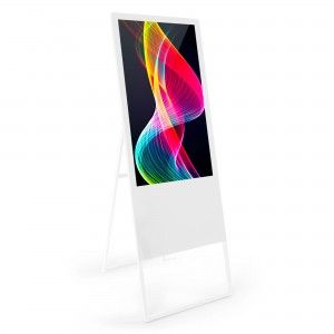 Ecran publicitaire pliable LCD Full HD 43" - Android - Intérieur | panneaux publicitaire