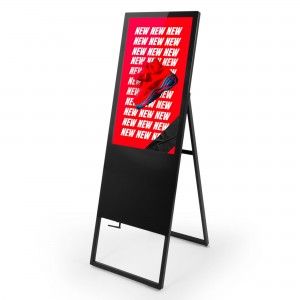 Ecran publicitaire pliable LCD Full HD 32" - Android - Intérieur | Panneaux publicitaire