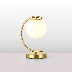 Lampe à poser boule en verre "San" | lampes de chevet