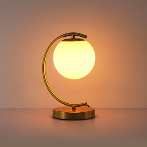 Lampe à poser boule en verre "San" | lampes de chevet