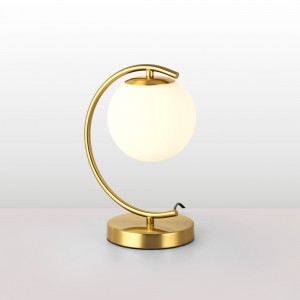 Lampe à poser boule en verre "San" | lampes de chevet