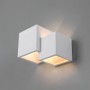 Applique murale en plâtre "Cube" - 2 x G9 | lampadaire mural interieur