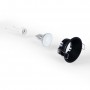 KIT Spot encastrable fixe Ø82mm (noir) + Ampoule GU10 5,4W + Douille | spots encastrés LED