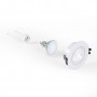 KIT Spot encastrable inclinable Ø90mm (blanc) + Ampoule GU10 5,4W + Douille | spots encastrés LED