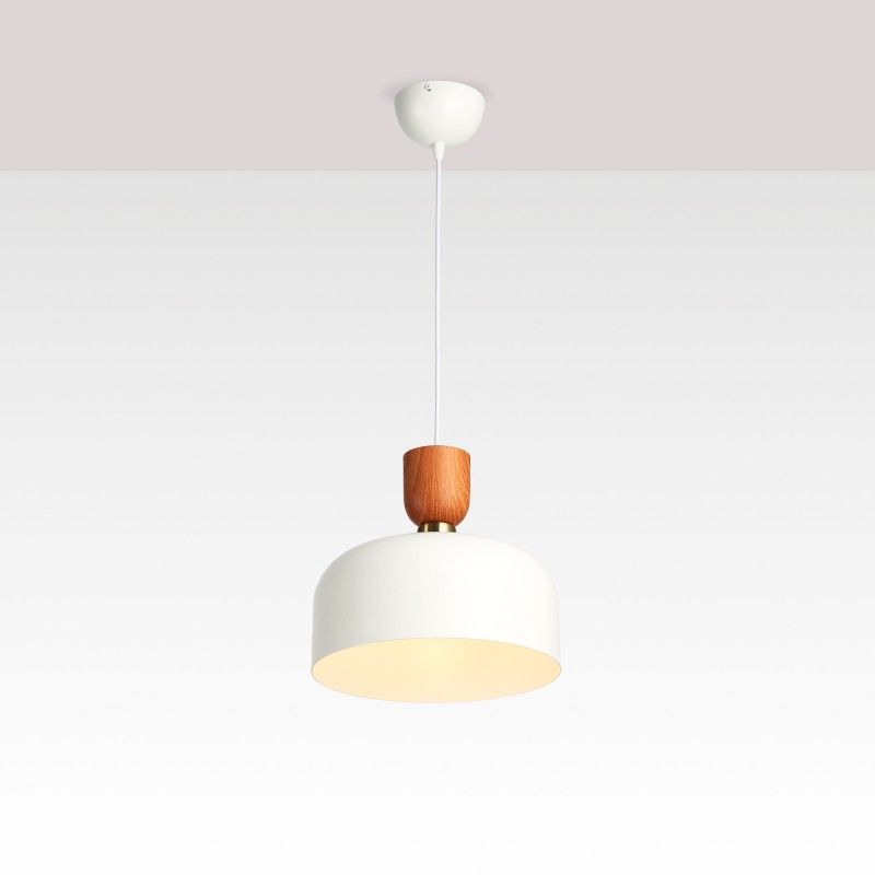 Lampe suspendue scandinave "Franz" - Métal et bois - E27 | suspension luminaire