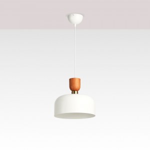 Lampe suspendue scandinave "Franz" - Métal et bois - E27 | suspension luminaire