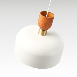 Lampe suspendue scandinave "Franz" - Métal et bois - E27 | suspension luminaire